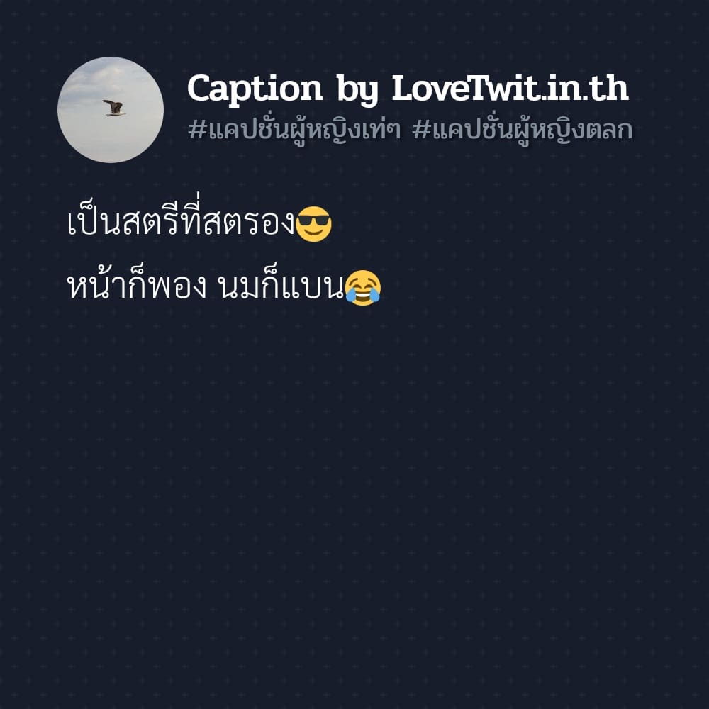 🈚 แคปชั่นผู้หญิงลุยๆ แคปชั่นฮาๆกวนๆ สุโค่ย!