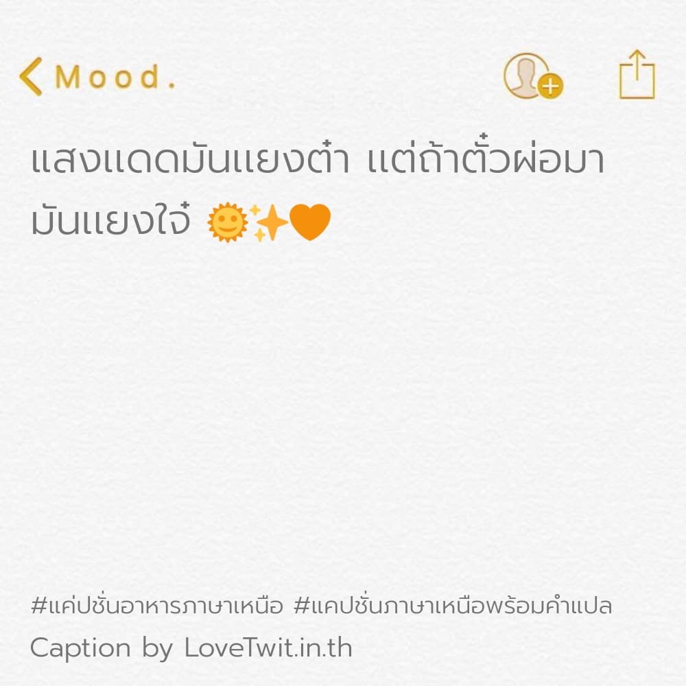 🕑 แคปชั่นภาษาเหนือเศร้าๆ จากทวิตเตอร์