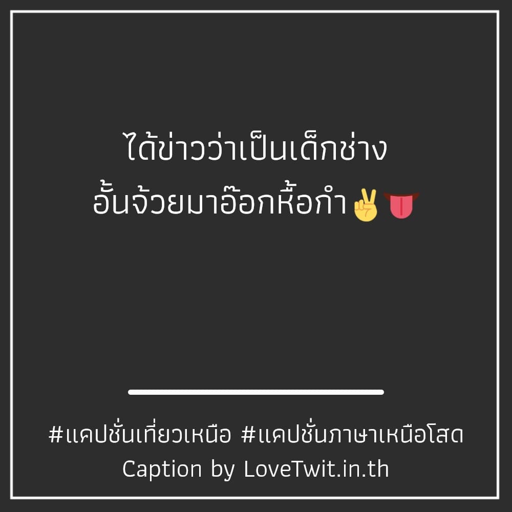 💱 แคปชั่นภาษาเหนือพร้อมคําแปล แคปชั่นเหนือกว่า จากชาวแฟนเพจ